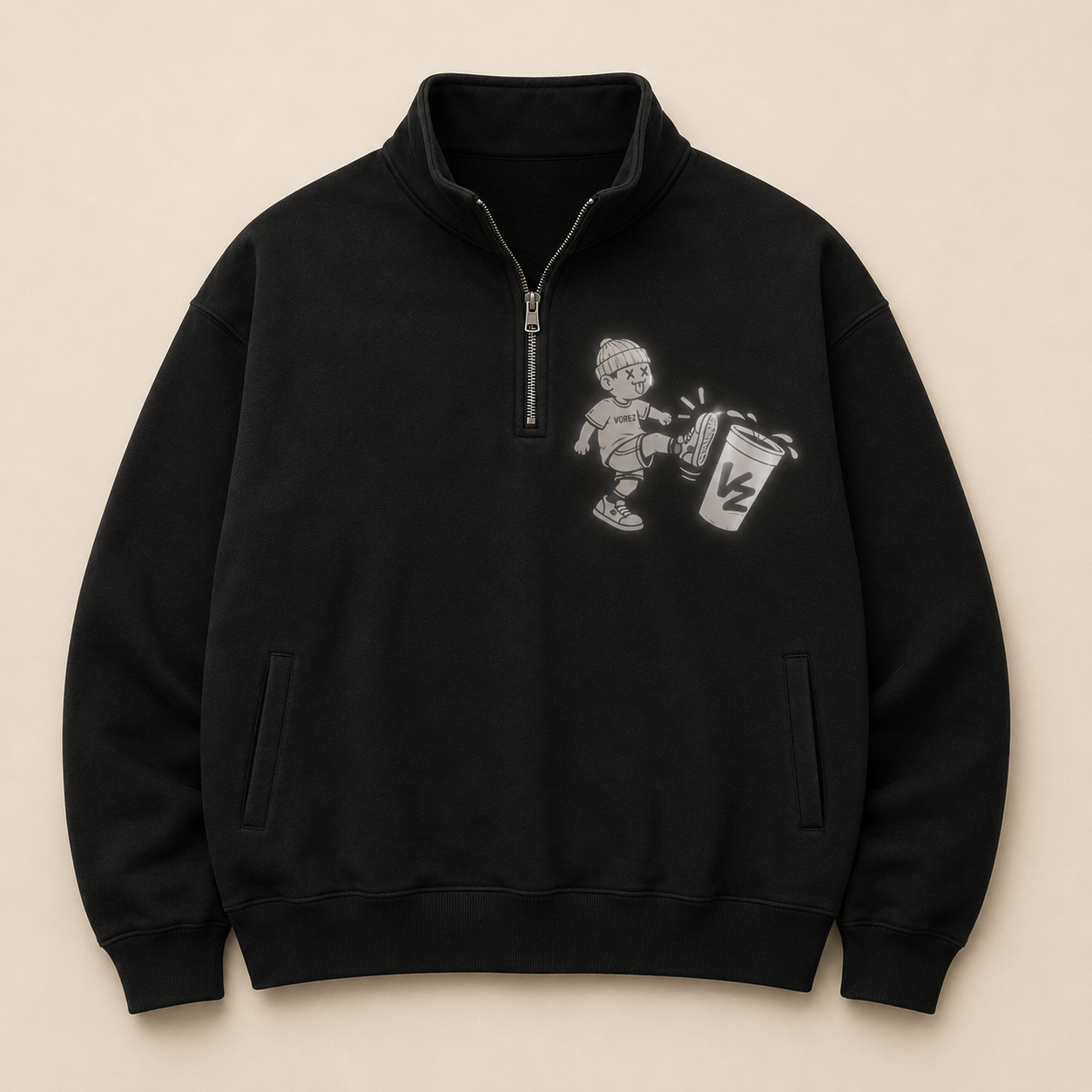 Drop 001 Kick The Cup Quarter Zip